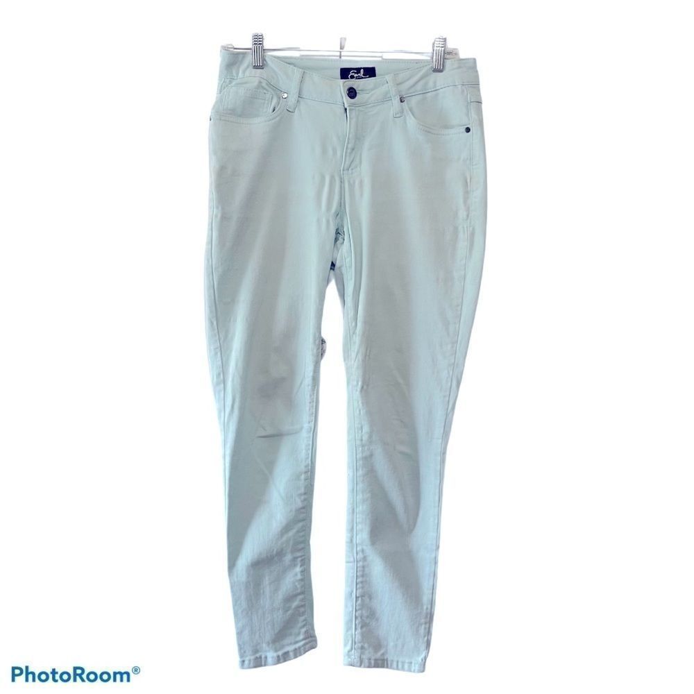 Earl's Skinny Ankle Jeans in‎ Light Aqua, Size 6